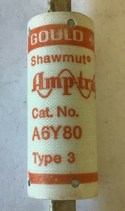 GOULD SHAWMUT A6Y80 AMP-TRAP TYPE 3 600VAC FORM 6001