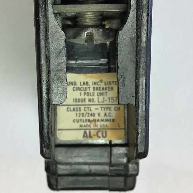 CUTLER HAMMER CHB115 CIRCUIT BREAKER 15A 120/240VAC CL CTL CLIP ON ***LOTOF5***3