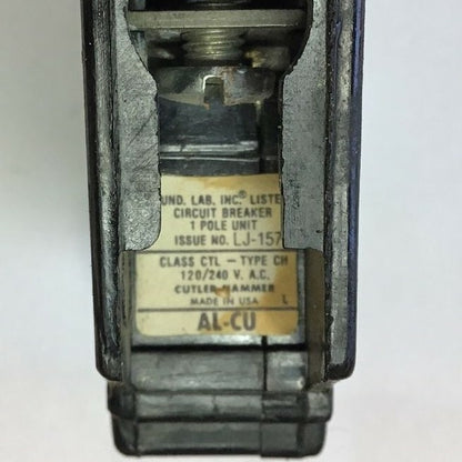 CUTLER HAMMER CHB115 CIRCUIT BREAKER 15A 120/240VAC CL CTL CLIP ON ***LOTOF5***3
