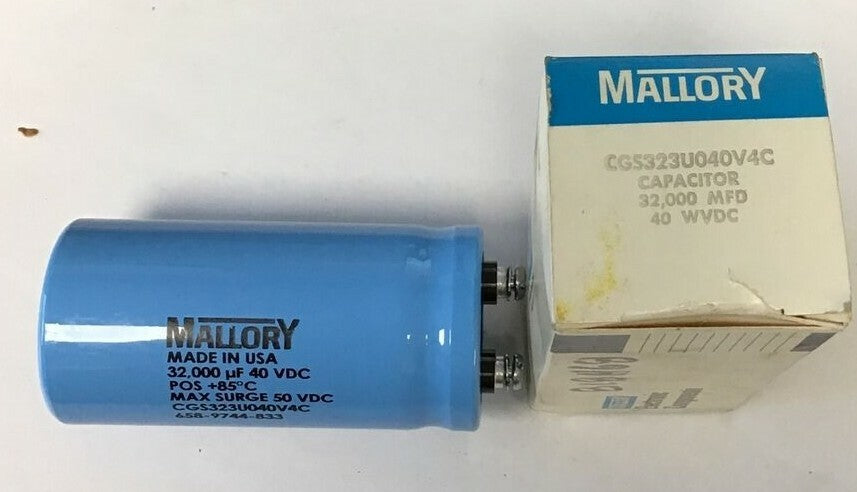 MALLORY CGS323U040V4C CAPACITOR 32000MFD 50VDC 0