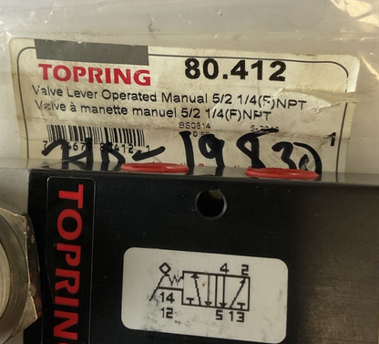 TOPRING 80.412 VALVE LEVER 5/2 1/41