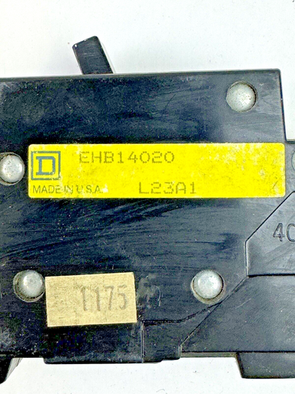 SQUARE D - EHB14020 - BOLT-ON CIRCUIT BREAKER - 1 POLE/20 A/ 277 VAC/ TYPE EHB41