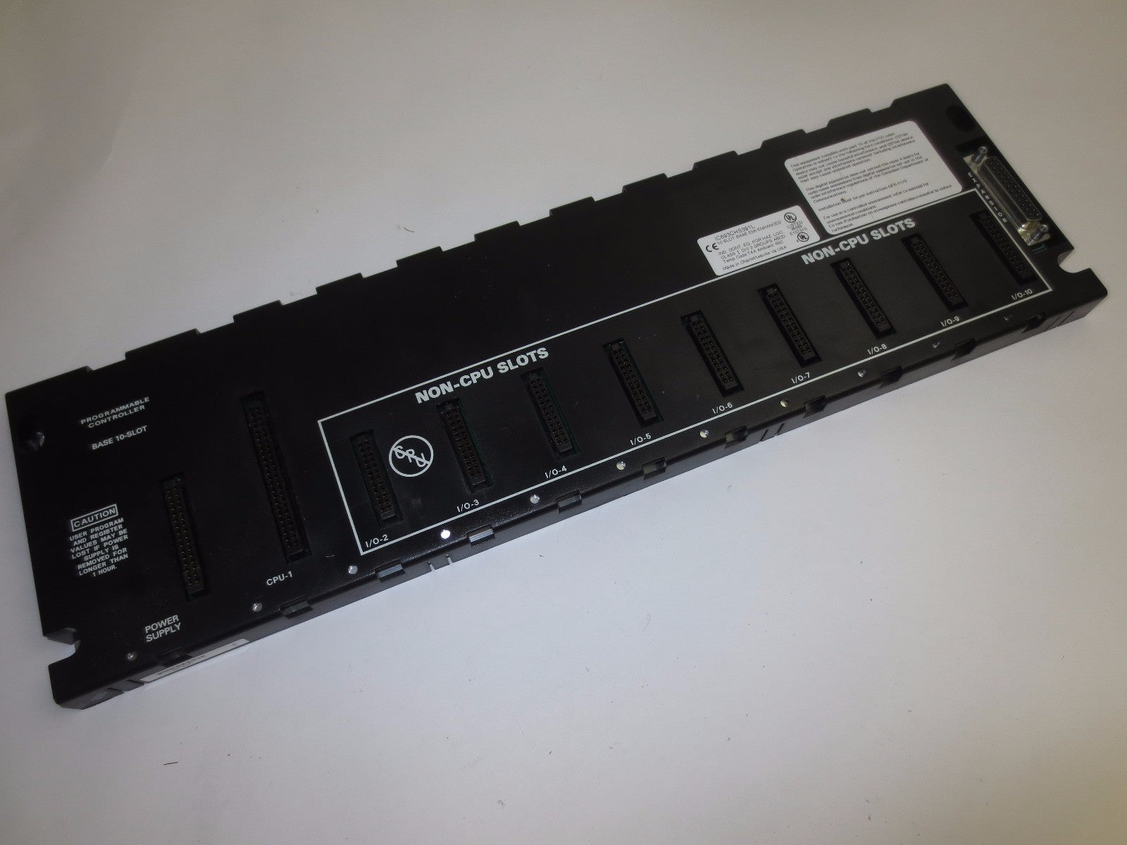 GE FANUC IC693CHS391L BASE 10-SLOT for PROGRAMMABLE CONTROLLER0