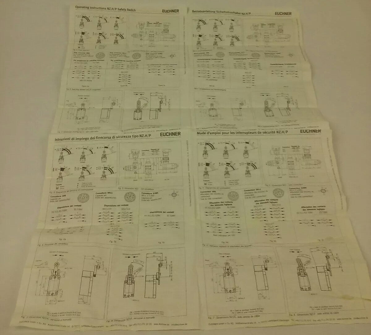 EUCHNER SAFETY SWITCH NZ2HB-3131 , AC-15 4A 50V, DC-13 4A 24V10