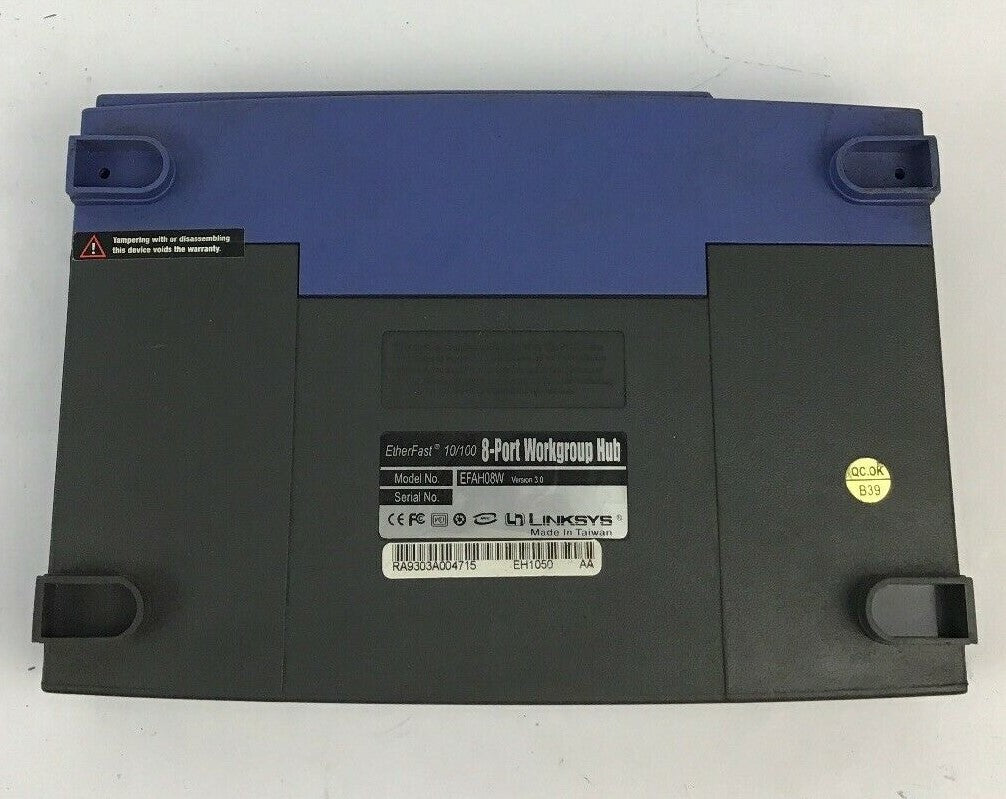 Cisco-Linksys EFAH05W EtherFast 10/100 5-Port Workgroup Hub VER. 3.02