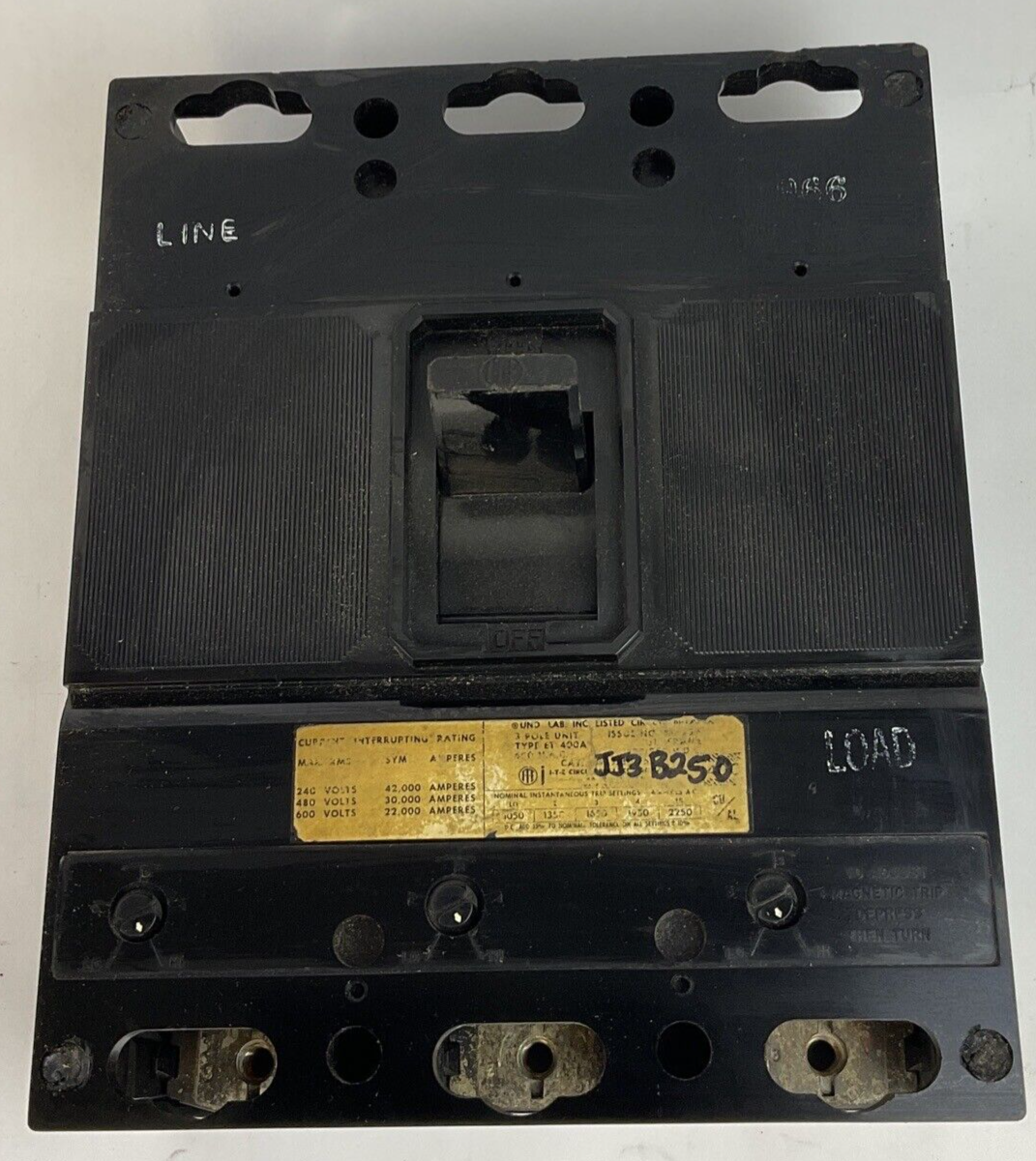 ITE JJ3-B250 CIRCUIT BREAKER 3POLE 250A0