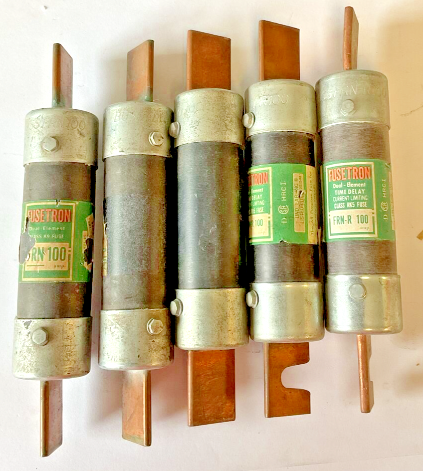 FUSETRON FRN-R100(2) FRN100(3) FUSE 100AMP CLASS RK5 ***LOTOF5**0