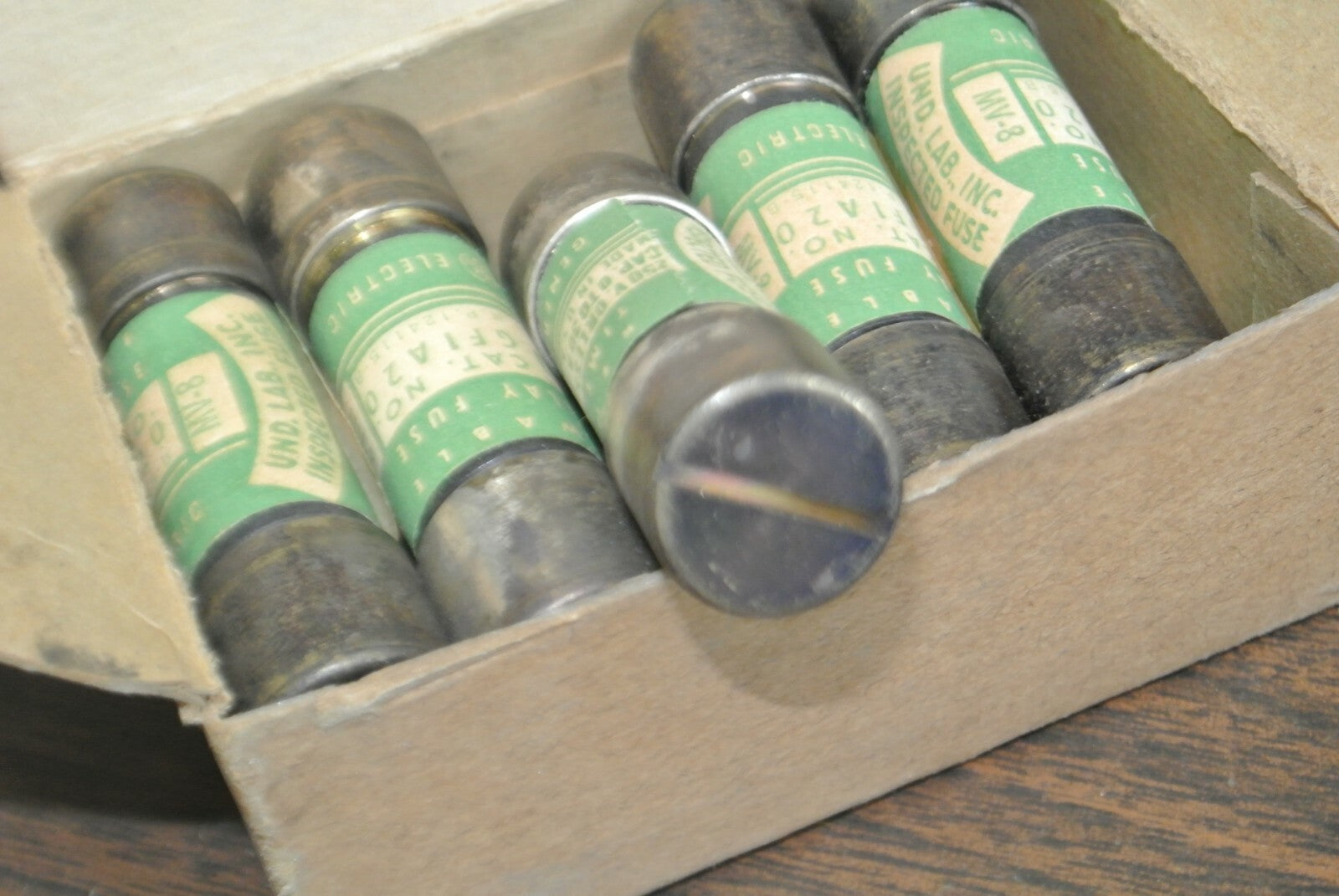 BOX of 10 GENERAL ELECTRIC GF1A20 RENEWABLE FUSE / 20A / 250V / NEW SURPLUS3