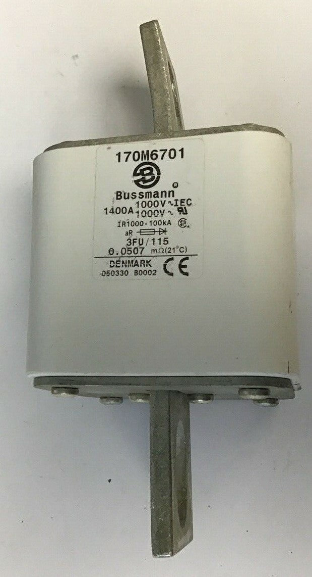 BUSSMAN 170M6701 FUSE 1400A 100VAC 0