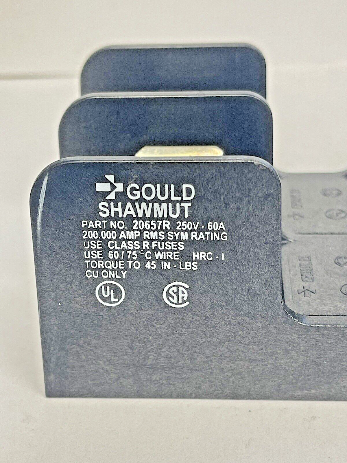 GOULD SHAWMUT - 20657R- FUSE HOLDER - 2 POLE, 250 V, 60 A1