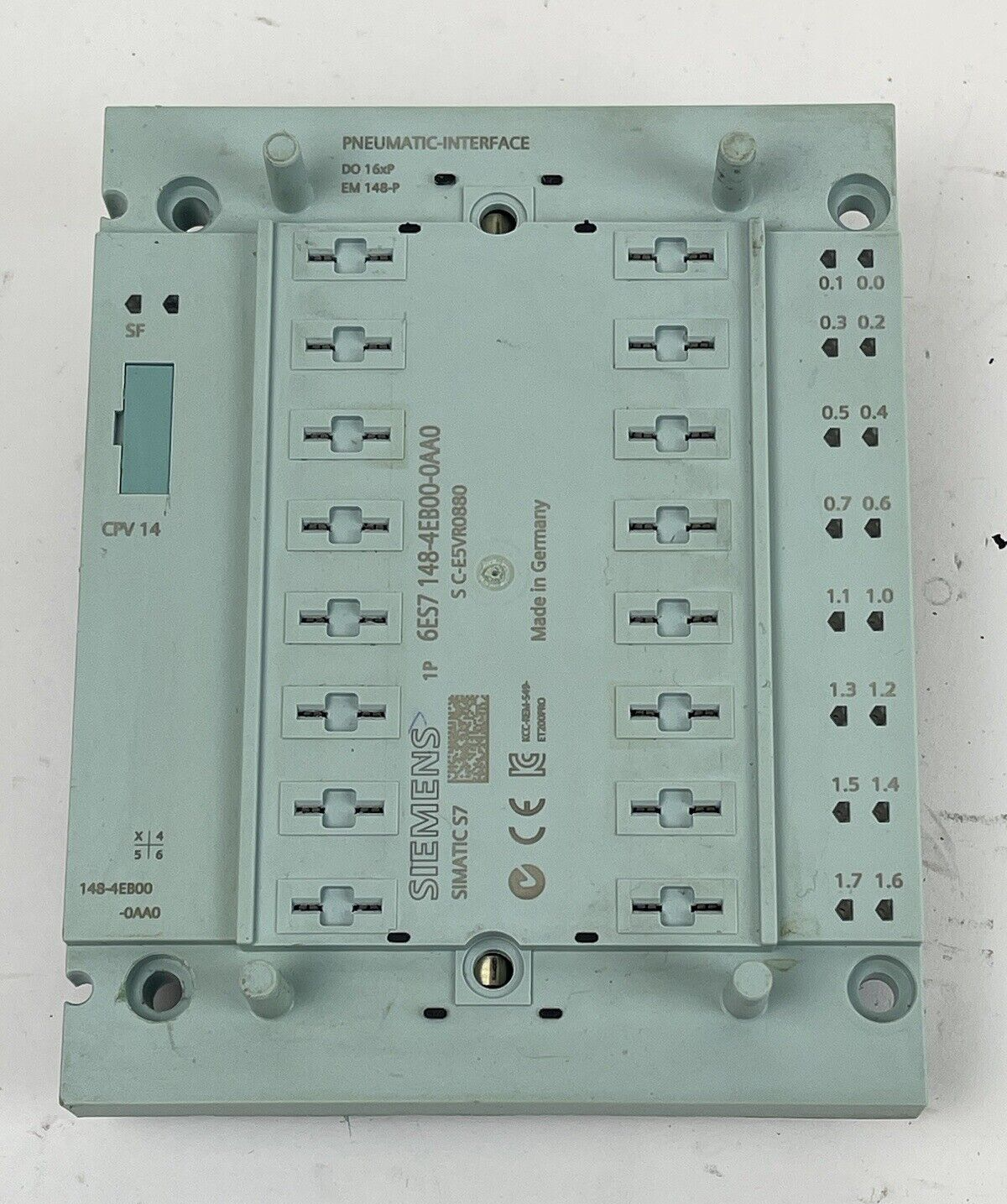 SIEMENS - 6ES7 148-4EB00-0AA0 - SIMATIC S7 PNEUMATIC INTERFACE FOR ET 200 PRO1