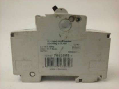 ABB, S281UX, S281UX-K6A, CIRCUIT BREAKER, 1P, 240V, 50/60HZ,14KA,6A, NEW SURPLUS2