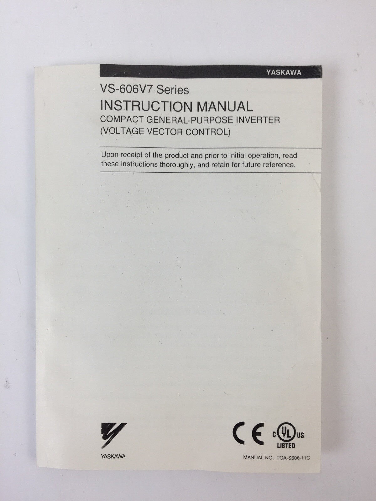 YASKAWA CIMR-V7WU22P2 AC VE VARISPEED V7N DEVICENET 230VAC 9