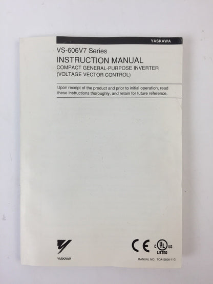 YASKAWA CIMR-V7WU22P2 AC VE VARISPEED V7N DEVICENET 230VAC 9