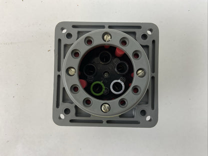 HUBBELL HBL530B7W FLANGED INLET WATERTIGHT PIN & SLEEVE 30A 277/480VAC 3 PHASE 1