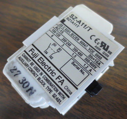 FUJI SC-E03 CONTACTOR w/ SZ-A11/T AUXILIARY CONTACT7