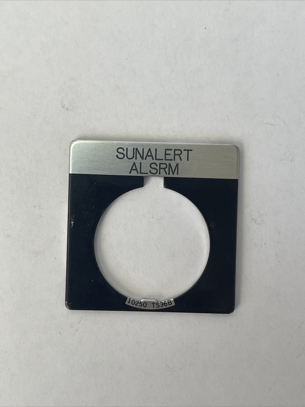 CUTLER HAMMER EATON 10250TS36B SUNALERT ALSRM LEGEND PLATE (LOT OF 6)1