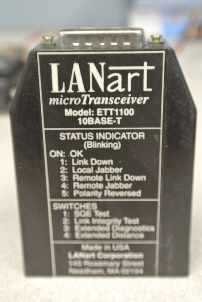 LANart ETT1100 / MICRO TRANSCEIVER 10BASE-T / 10Mb/s / 12V / 0.5A3