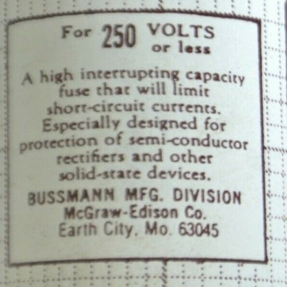 BOX of 10 / BUSSMANN / TRON KAX80 RECTIFIER FUSE / 250V / 80A / NEW SURPLUS5