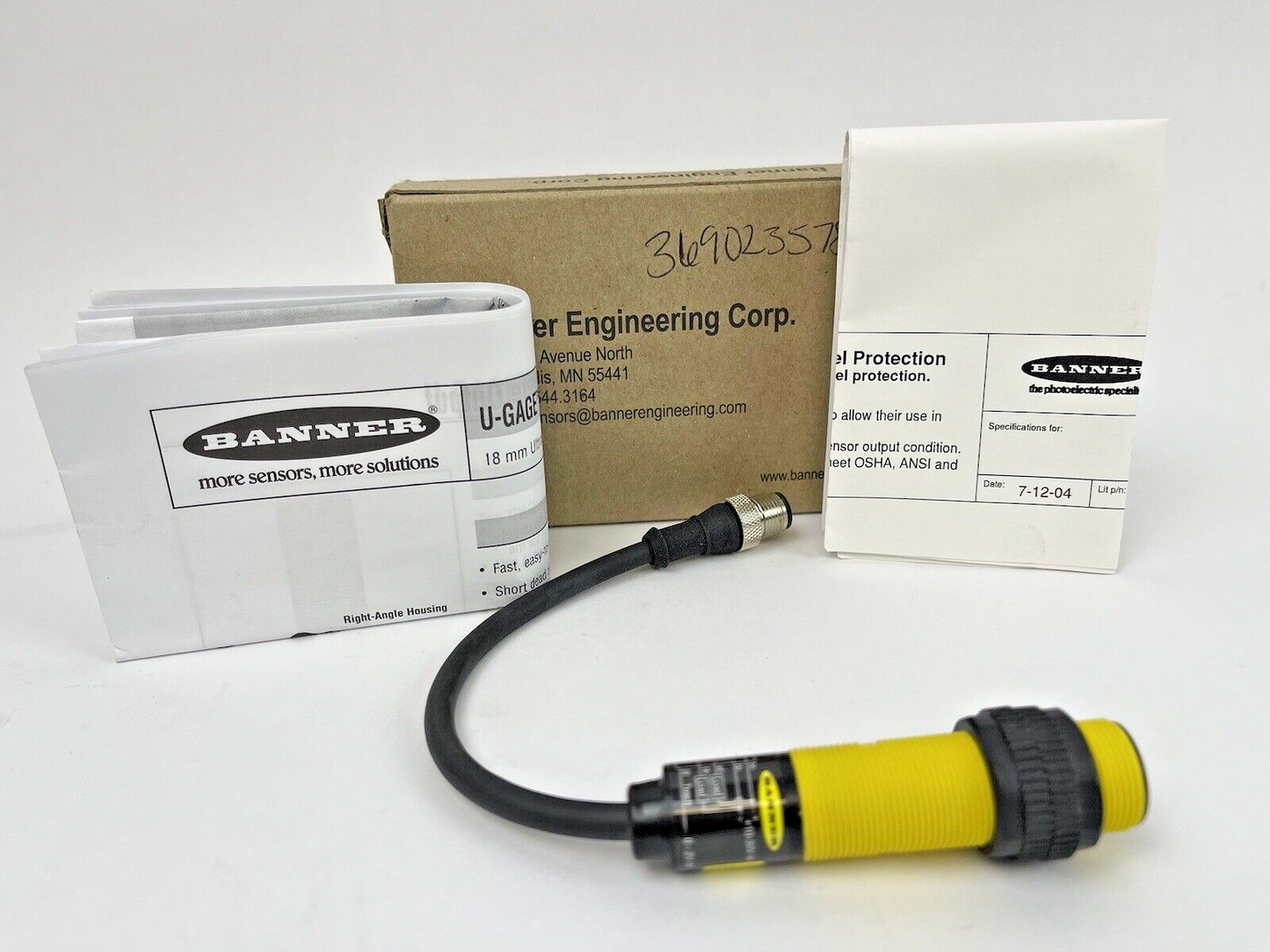 BANNER ENGINEERING - S18UBAQPMA - ULTRASONIC PROXIMITY SENSOR - 727221