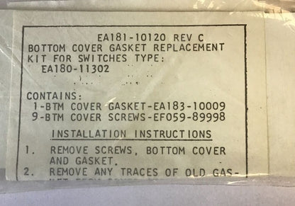 NAMCO EA181-10120 REV.C BOTTOM COVER GASKET REPLACEMENT ***LOTOF4***1