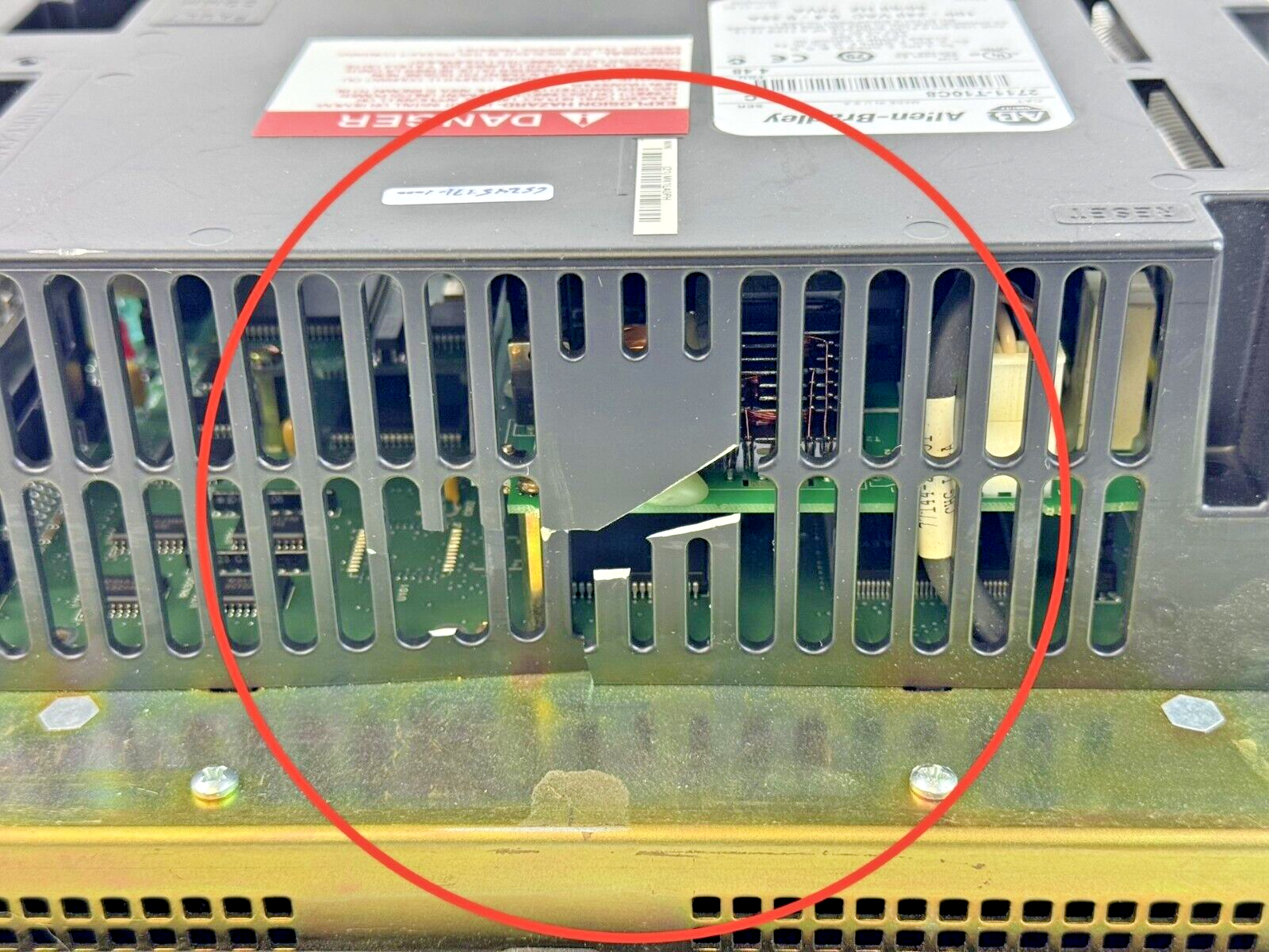 ALLEN-BRADLEY - 2711-T10C8 SER. C/FRN 4.48 - PANELVIEW 1000 ASSEMBLED TERM7