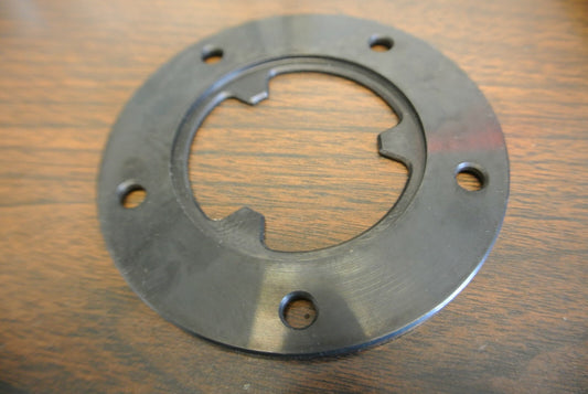 181704 / MACHINED PART / BLK / 4-1/4" DIAMETER / APPROX. 2-5/16" ID NEW SURPLUS0