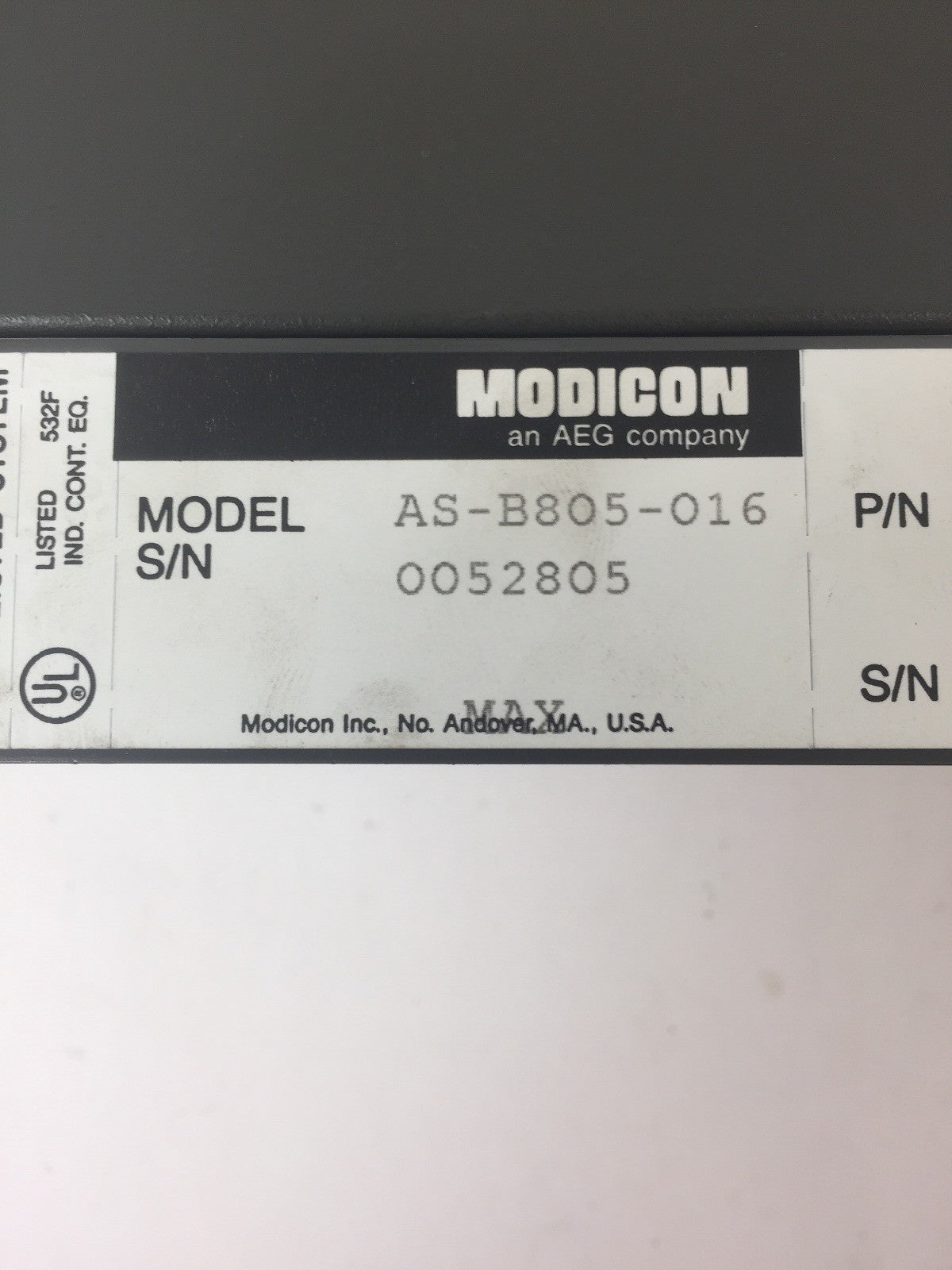 AEG MODION SCHNEIDER AS-B805-016 INPUT MODULE 115VAC1