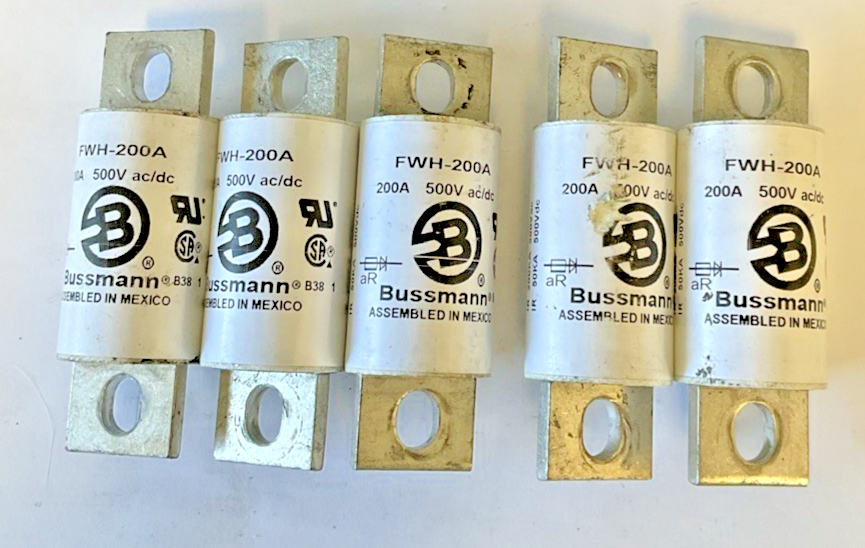 BUSS FWH-200A SEMICONDUCTOR FUSE  500VAC/DC ***LOTOF5***0
