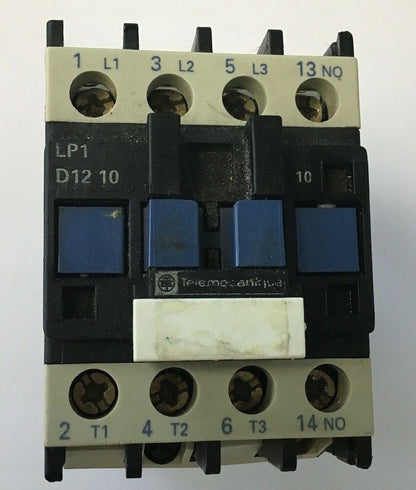 Telemecanique LP1-D12-10 Contactor 24v-dc 25a Amp 7-1/2hp Ac0