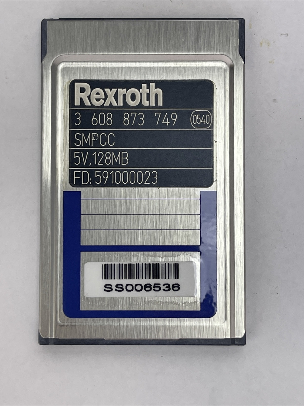 REXROTH 3 608 873 749 SMPCC SILICON DRIVE PC CARD 5V 128MB SSD-P12MI-30120