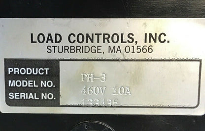 LOAD CONTROLS INC. PH-3 460V 10 AMP POWER TRANSDUCER3