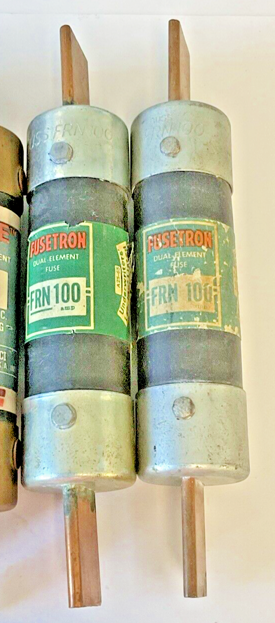 BUSSMANN/RELIANCE NON100, ECNR100, FRN100 FUSES 100A 250VAC ***LOTOF6***3
