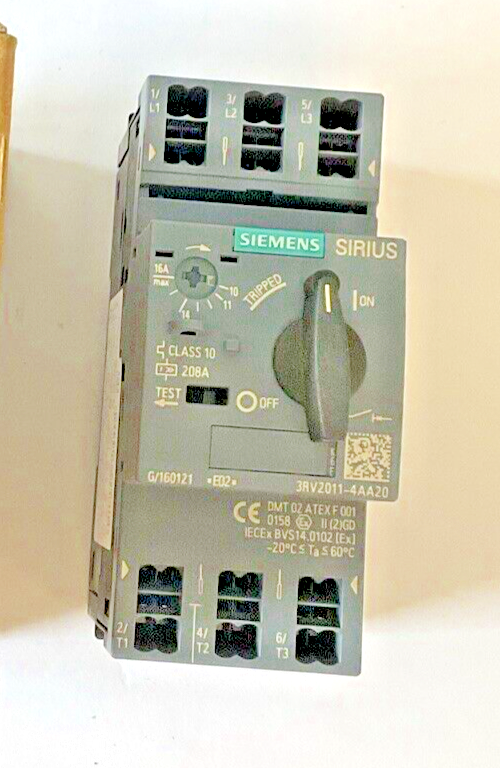 SIEMENS 3RV2011-4AA20 MOTOR CONTROL 10-16A 50HZ2