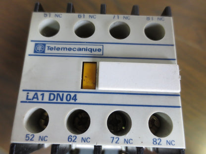TELEMECANIQUE LC1-D12 CONTACTOR + LA1-DN04 CONTACT BLOCK0