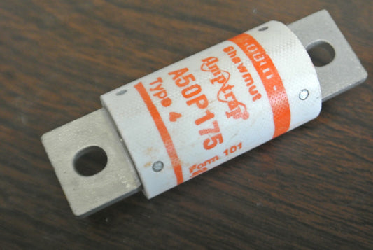 GOULD-SHAWMUT A50P175 TYPE 4 SEMICONDUCTOR FUSE / 175A / 500V NEW SURPLUS0