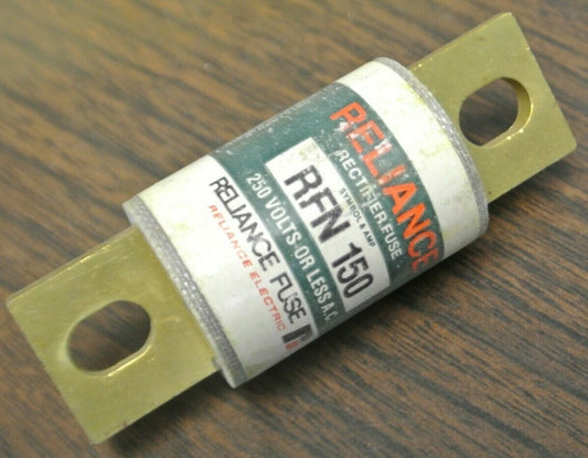 RELIANCE RFN150 RECTIFIER FUSE / 250V / 150A / NEW SURPLUS / RFN-150 / EACH0