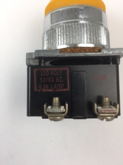 CUTLER HAMMER 10250T36 STD IND LIGHT 120V 50/60HZ 6.3V LAMP2