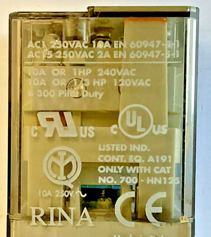 ALLEN BRADLEY 700-HA32Z24 SER D  RELAY  250VAC 10A 30VDC****LOTOF2****3