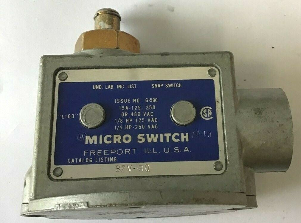 MICRO SWITCH BZV-RQ 250VAC 15A "L103" LIMIT SWITCH1