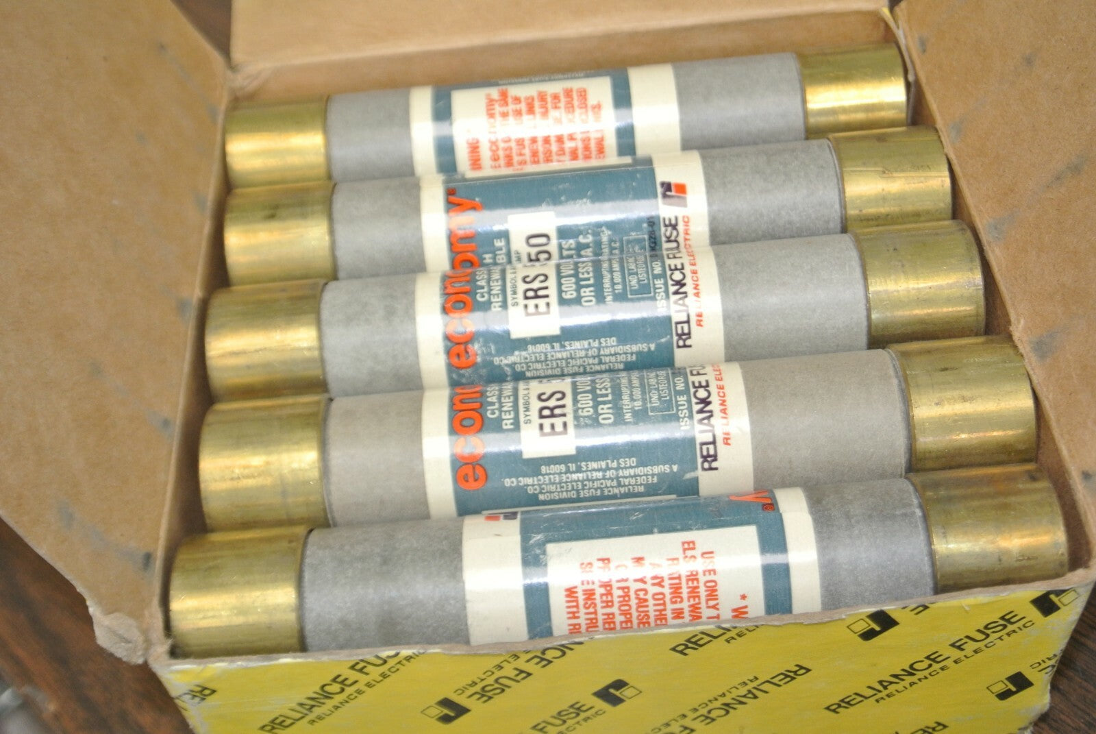 ECONOMY / RELIANCE ERS50 CLASS H RENEWABLE FUSE / 50A / 600V / NEW SURPLUS3