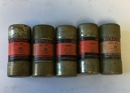 ECONOLIM JCL-45 FUSE CLASS J 600 VAC 45AMP***LOTOF5***0