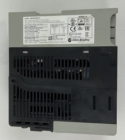 ALLEN BRADLEY 25B-D2P3N114 POWERFLEX SER.A FRN5.001 3PH 480V 63HZ6