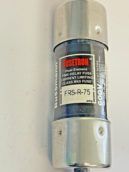 BUSSMANN - FRS-R-75 -DUAL ELEMENT, TIME-DELAY FUSE, CURRENT LIMITING, 75A,600VAC2