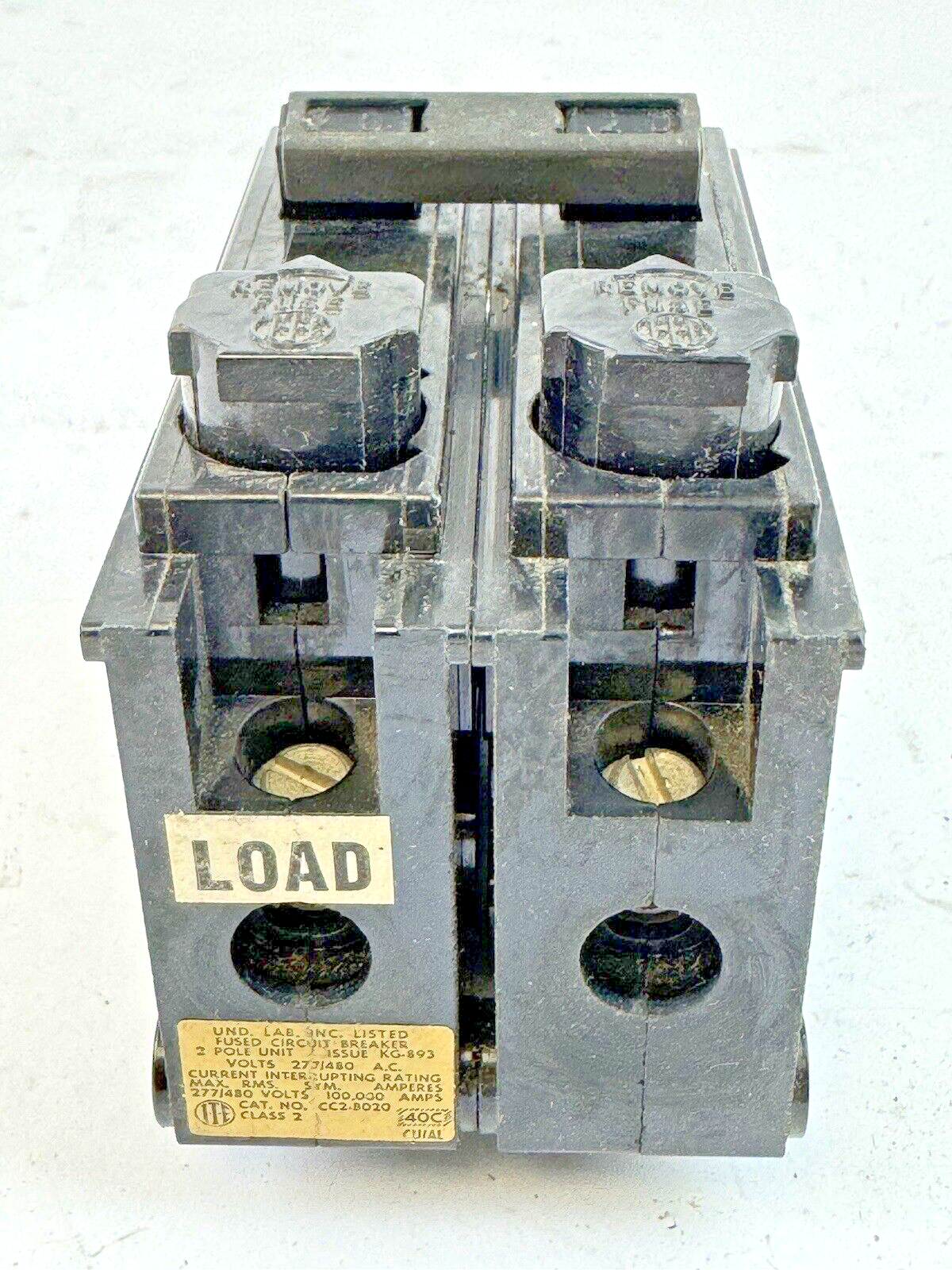 SIEMENS / ITE - CC2B020 - MOLDED CASE BOLT-ON CIRCUIT BREAKER -2 POLE/277VAC/20A5