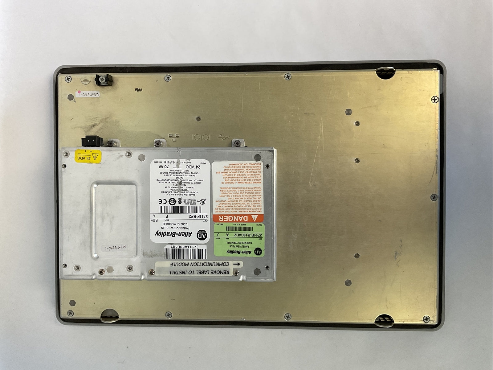 ALLEN BRADLEY 2711P-B12C4D2 SER A REV J 2711P-RP2 SER F REV A 24VDC 70W3