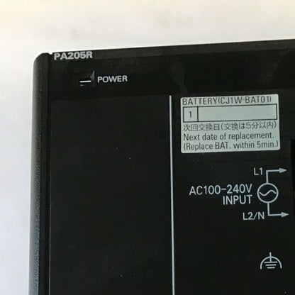 OMRON CJ1W-PA205R POWER SUPPLY UNIT 100-240VAC 1