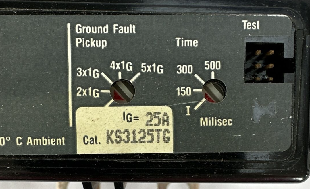 WESTINGHOUSE KS3125TG TRIP UNIT 25A A1KS125T1 TRIP PLUG 70A 90A 100A 125A1