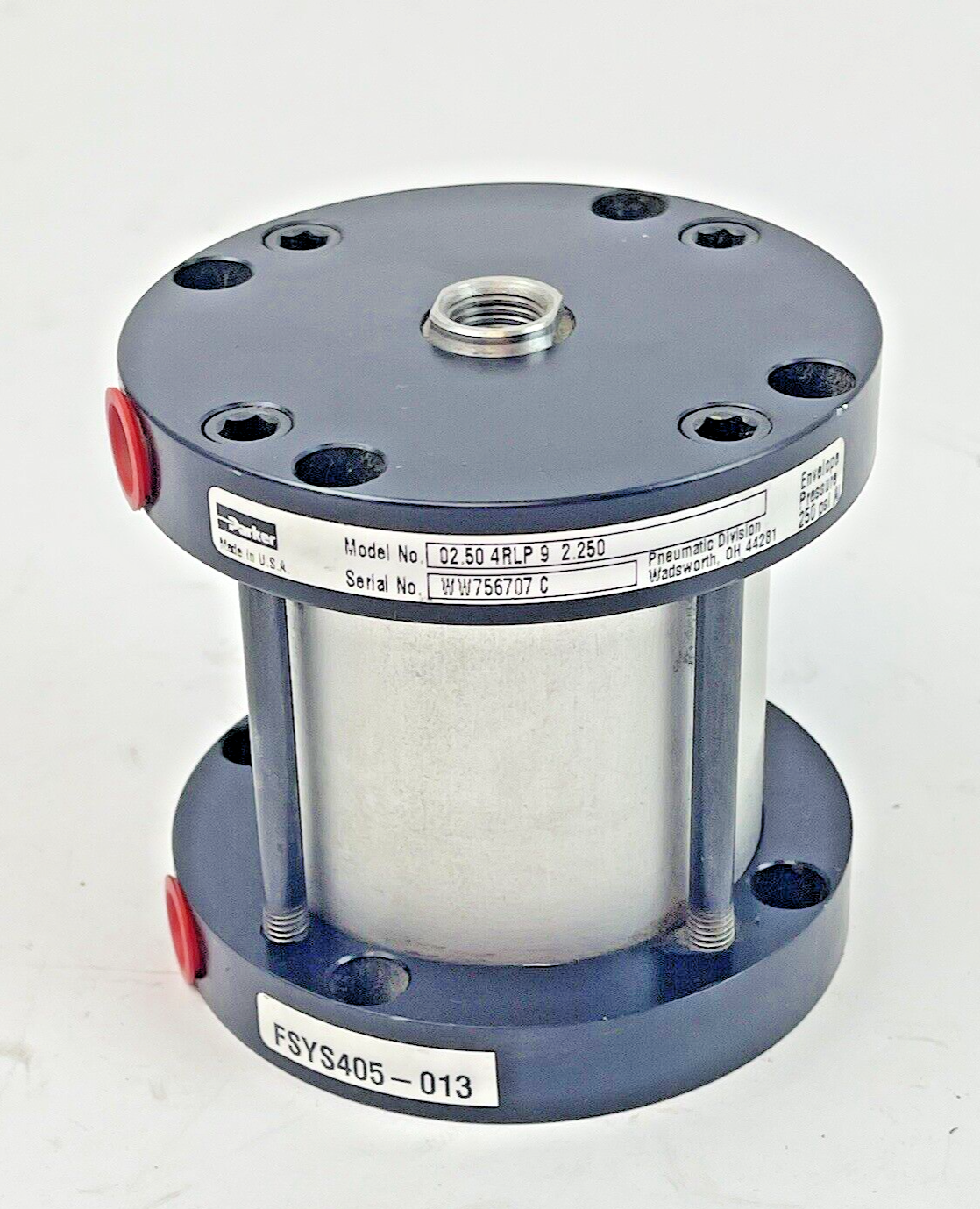 PARKER - 02.50 4RLP 9 2.250 - PNEUMATIC CYLINDER - ENVELOPE PRESSURE 250 PSI0