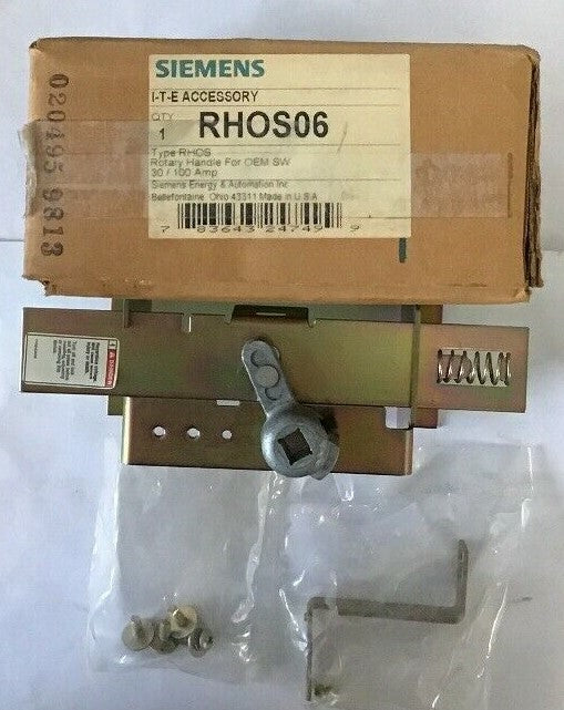 SIEMENS RHOS06 ROTARY HANDLE FOR OEM SW 30/100AMP 0